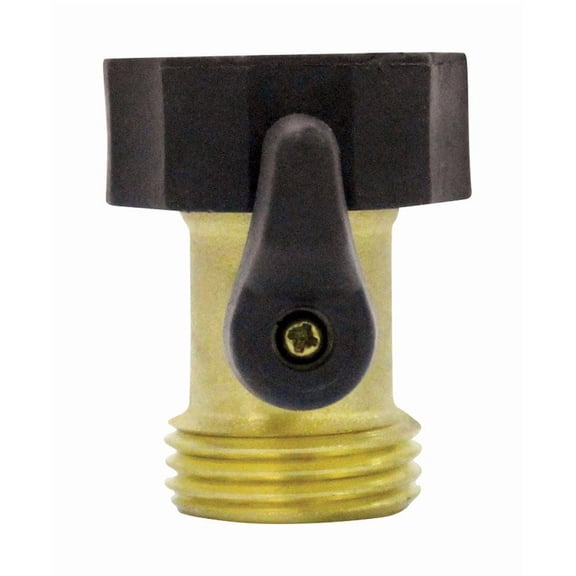 Shut-Off Valve, 1.75 in L, Brass