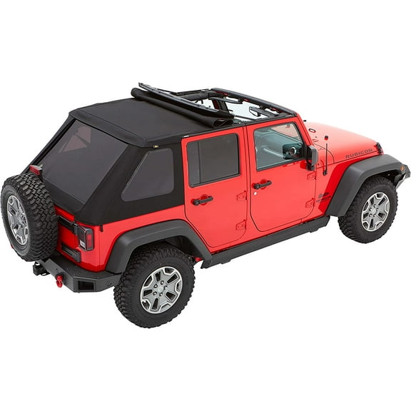 Bestop 80031-35 Jeep Wrangler 2-Door Windjammer, Black Diamond