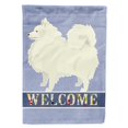 thumbnail image 1 of Carolines Treasures CK3624CHF Spitz Welcome Flag Canvas House Size, 1 of 4
