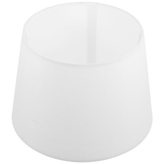 SEWCHICS 1Pcs White Square Fabric Lampshade for Bedside Lamp Rustic Style 9.8x9.8x7.1in