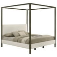 thumbnail image 3 of Monroe Upholstered Eastern King Canopy Bed Vanilla, 3 of 10