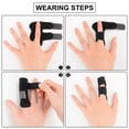 thumbnail image 4 of 6Pcs SkyAuks Trigger Finger Splint, Universal Finger Straightener, Black, 4 of 7
