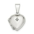 thumbnail image 2 of 925 Sterling Silver Cubic Zirconia Heart Locket, 2 of 3
