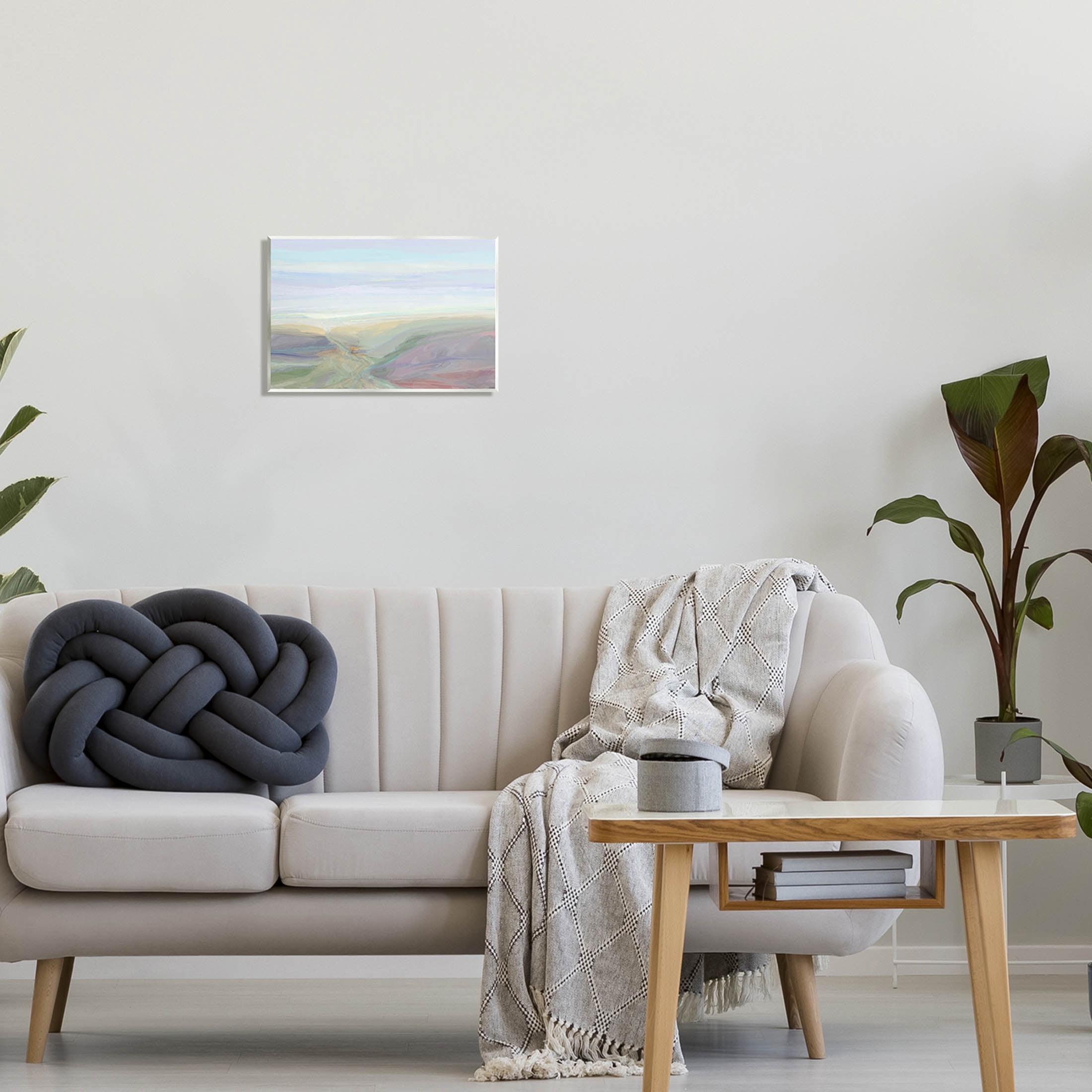 Soft Aerial View Nature Scenery Abstract Graphic Art Unframed Art Print Wall Art