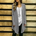 thumbnail image 4 of BUIGTTKLOP Women's Lightweight Cardigan Casual Soft Long Sleeve Cotton Linen Cardigans High Low Hem Cardigans for Fall, 4 of 8