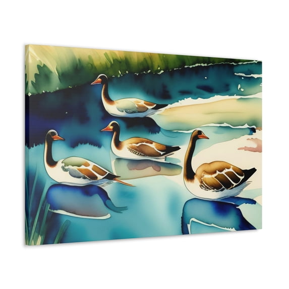 Ducks Swimming Canvas Prints Sale Wall Art Canvas ??50% off Free Shipping