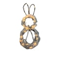 thumbnail image 2 of Easter Bunny Wreath with Lights for Front Door Spring Home Decor Indoor Outdoor, 2 of 6