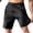 Black, variant on Guluxicc Mens Gym Shorts Drawstring Elastic Waist Athelic Shorts Regular Fit Solid Color Summer Workout Shorts with Zip Pockets