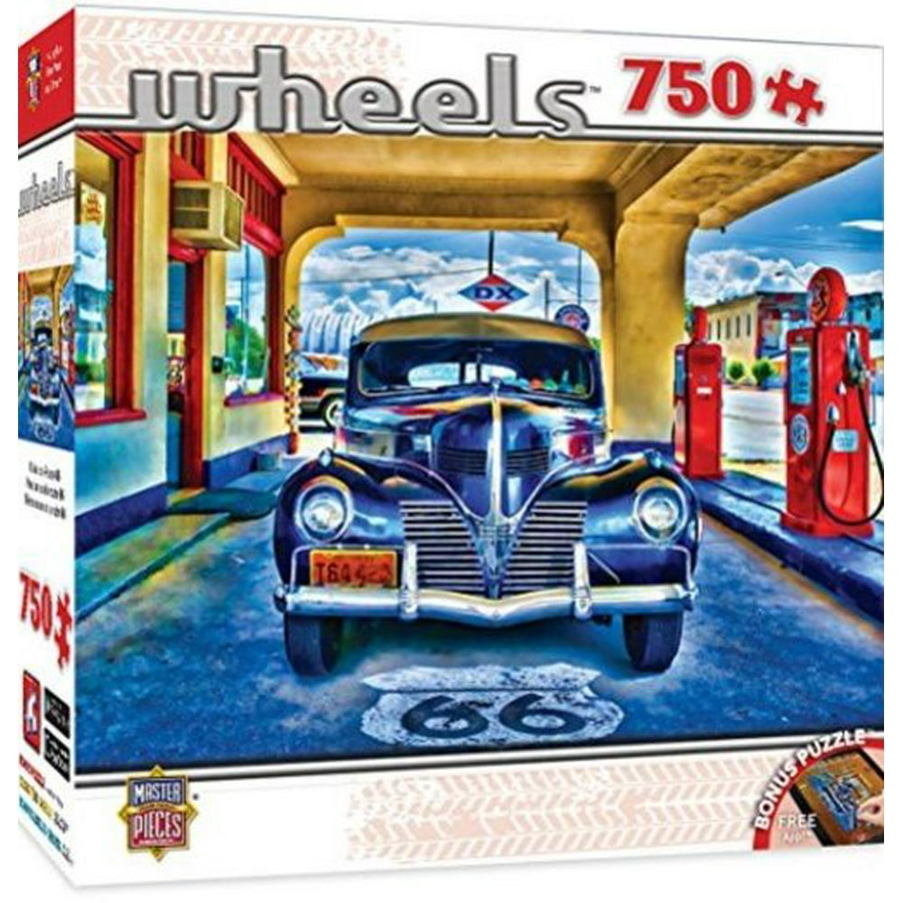 MasterPieces Wheels Kicks On Route 66 Puzzle, 750 Piece