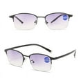 thumbnail image 2 of 3 Pairs Oversized Square Reading Glasses Metal Blue Light Blocking Readers, 2 of 3