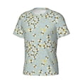 thumbnail image 5 of Vsdgher Bees Print Men's Dry Fit Mesh Athletic Shirts Moisture Wicking Tennis T-Shirt Tops, 5 of 9