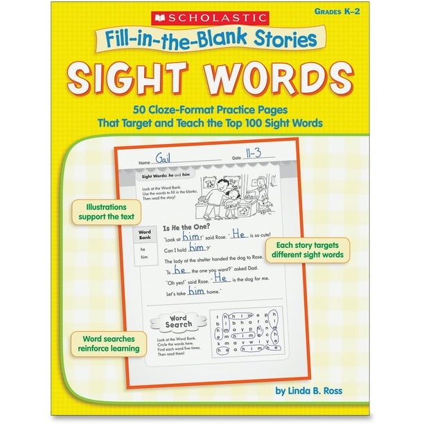 FillintheBlank Stories Sight Words