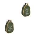 thumbnail image 1 of Toystoory Vajilla de camping Tazón de almacenamiento Bolsa Cremallera Organizador de gran capacidad Estuche de transporte Viaje Barbacoa Verde oscuro 2Conjunto, 1 of 6
