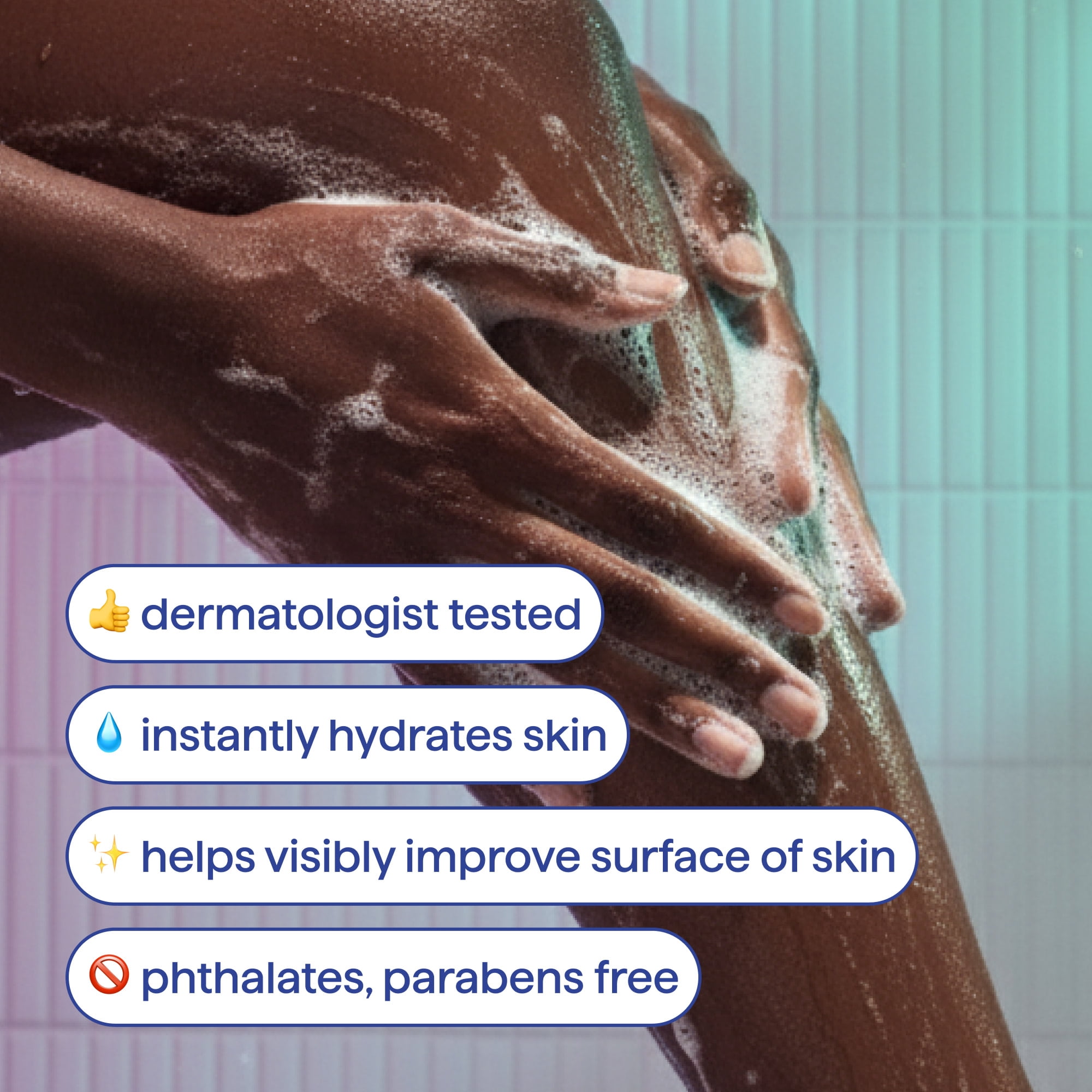 method body wash tonic, moisture enhancing, amino acids + hyaluronic acid - amber wood, musk, and lavender​, 17 fl oz