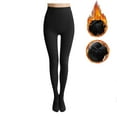 thumbnail image 2 of Ladies Elastic Solid Color Leg Bottoming Socks 220G Plus Velvet Medium Thickness Designer Tights for Women Ladies Opaque Tights Womens Dance Tights Tights for Women plus Size Pattern Control Top, 2 of 8