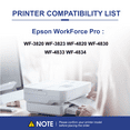 thumbnail image 3 of 822 Ink Compatible for Epson 822XL Ink Cartridges Replacement for Workforce Pro WF-3820 WF-4820 WF-4830 WF-3823 WF-4833 WF-4834 Printer (Black Cyan Magenta Yellow, 4-Pack), 3 of 8