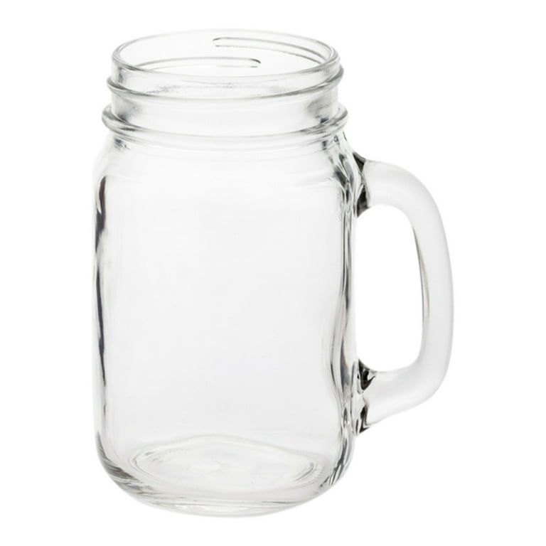 Glass Mason Jar Mug