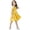 Yellow, variant on Angala Classic And Summer Girls' Dress School Style Children's And Autumn Color Contrast Short Sleeved Dress 4 13 Years Old Soft Stylish Girl's Dress 260.00