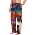 thumbnail image 2 of Daiia Cultural Silhouette Journey Men's Sleep Pant with Pockets and Drawstring,Pajama Pants-Large, 2 of 9