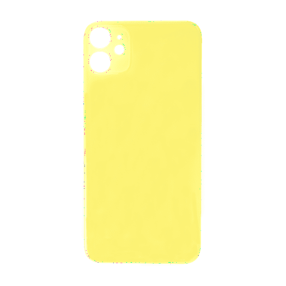 Glass Back For Phone 11 Plain in Yellow