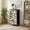 Color-1, variant on 4 Drawer Vertical Storage Dresser Art vintage with Wood Top Fabric Pull Drawers