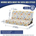 thumbnail image 7 of POLERO RV Couch Covers Washable Stretch, Compatible with Travel Camper RV Sofa Bed Cover(Wildflower Butterfly Print), 7 of 7