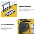 thumbnail image 3 of Yiaed Smiling With Sunglasses Print Travel Luggage Cover Suitcase Protector Covers Elastic Luggage Anti-scratch(No luggage included）-, 3 of 7