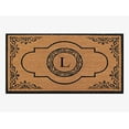 thumbnail image 2 of A1 Home Collections First Impression Hand Crafted Abrilina Entry Coir Monogrammed Double Doormat, 72" L x 36" W, X-Large, 2 of 10