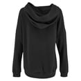 thumbnail image 4 of Wutalume Women's Casual Pocket Hoodie with Drawstring Pullover Sweatshirt Top, Fashionable and Comfortable for Everyday Wear,Black L, 4 of 6