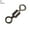 #2, variant on Naierhg 50Pcs #2-#10 Ball Bearing Swivel Solid Rings Fishing Connector Fishing Hooks