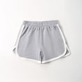 thumbnail image 4 of DORKASM Kids Athletic Casual Shorts: Elastic Waist Trim Summer Bottoms Gray 160, 4 of 4