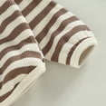 thumbnail image 6 of Musuos Baby Girls Boys Autumn Outfit Sets 4 10 18 24M 3T Long Sleeve O Neck Tops + Contrast Color/Striped Pants, 6 of 9
