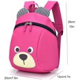 Age 12Y Cute Bear Small Toddler Backpack With Leash Children Kids Backpack Bag for Boy（Pink