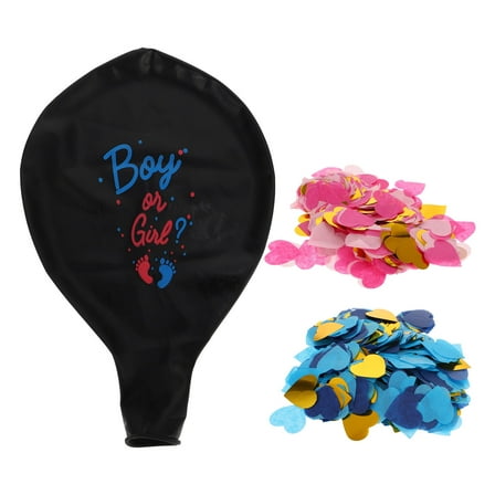 FELTECHELECTR Blue Round Latex Balloon for Baby Shower Event Gender Reveal 1 Set