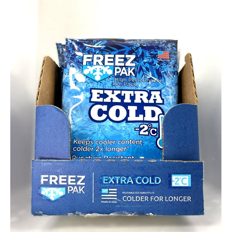 FREEZ PAK Extra Cold - 2C Ice Bag Reusable Ice Block Substitute