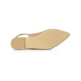 thumbnail image 5 of BLISSFUL STEP Valentine's Women's Shoes Slingback Pointed Toe Flat Shoes Nude 6, 5 of 7