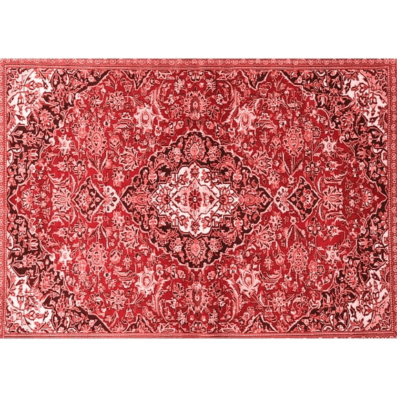 Ahgly Company Indoor Rectangle Persian Red Traditional Area Rugs, 5' x 7'
