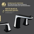 thumbnail image 6 of ANZZI 2-Handle 3-Hole 8 in. Widespread Bathroom Faucet With Pop-up Drain in Matte Black & Chrome, 6 of 8