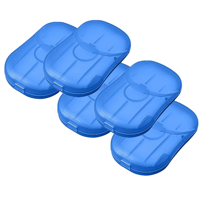 Dusknt Liquidation! 5 Boîtes de Papier Savon Portable Jetable 20 Pcs Bleu, 5X Papier Savon Portable Jetable 20 Pcs