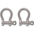 thumbnail image 3 of Extreme Max 3006.6611 Stainless Steel Anchor Shackle - 1/4" (Pack of 2), 3 of 5