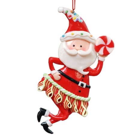 

Exquisite Xmas Tree Pendant Novelty Santa Claus Hanging Decor for Indoor Outdoor