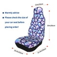 thumbnail image 4 of Pofeuu flower Skull starry sky Print Automotive Car Seat Covers Flat Cloth Full Set Seat Covers,Car Seat Covers front seats for Cars Trucks and SUVs(Two packs), 4 of 7