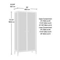 thumbnail image 3 of Sauder Larkin Ledge Storage Cabinet, Glacier Oak, 433633, 3 of 9