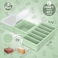 thumbnail image 6 of 2-Pack Silicone Freezer Trays with Lid, 2 Large 2-Cup(500Ml) & 6 Small 1/2-Cup(1, 6 of 10