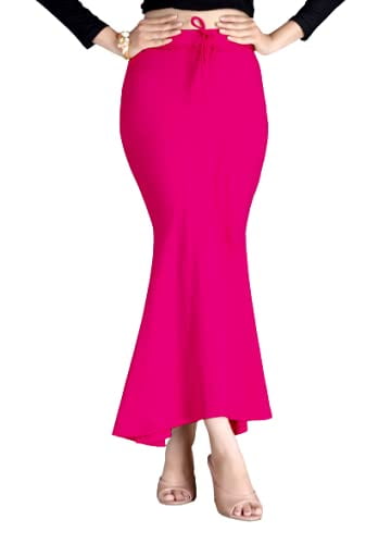eloria Pink Cotton Blended Shape Wear for Saree Petticoat Skirts for Women  Flare Saree Shapewear 