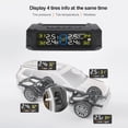 thumbnail image 3 of Tire Pressure Monitoring System, Wireless Solar Tire Pressure Monitoring System with LCD Display, 6 Alarm Modes & 4 Internal Sensors, Real,time Display Tire Pressure Monitoring System for Car S, 3 of 6