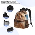 thumbnail image 3 of Pofeuu Playful Cat Fisheye View Print Laptop Backpack Travel Canvas Backpack for School Lightweight and Comfortable Backpack College Backpack Schoolbag, 3 of 6