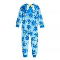 thumbnail image 2 of Sonic the Hedgehog Boy's Blue Print Fleece Hooded Pajama Sleeper, Size 8, 2 of 2