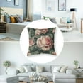 thumbnail image 5 of Creowell Watercolor Roses Throw Pillow Cover Elegant Floral Bud Petal Romantic Plant Curl Bloom Botanical Pillow Case Decorative ,Set of 2  Square Cushion for Home Couch Bed White, 5 of 7