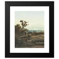 thumbnail image 2 of John Varley 15x18 Black Modern Framed Museum Art Print Titled - Two Donkeys in a Landscape, 2 of 5